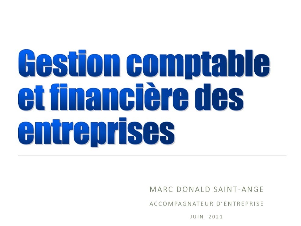 Gestion comptable et financière des entreprises